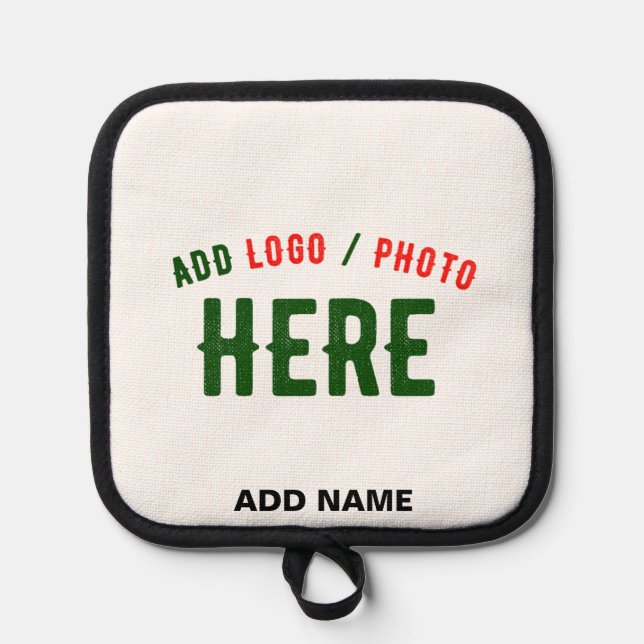 STYLISH MODERN CUSTOMIZABLE WHITE VERIFIED BRANDED POT HOLDER (Front)
