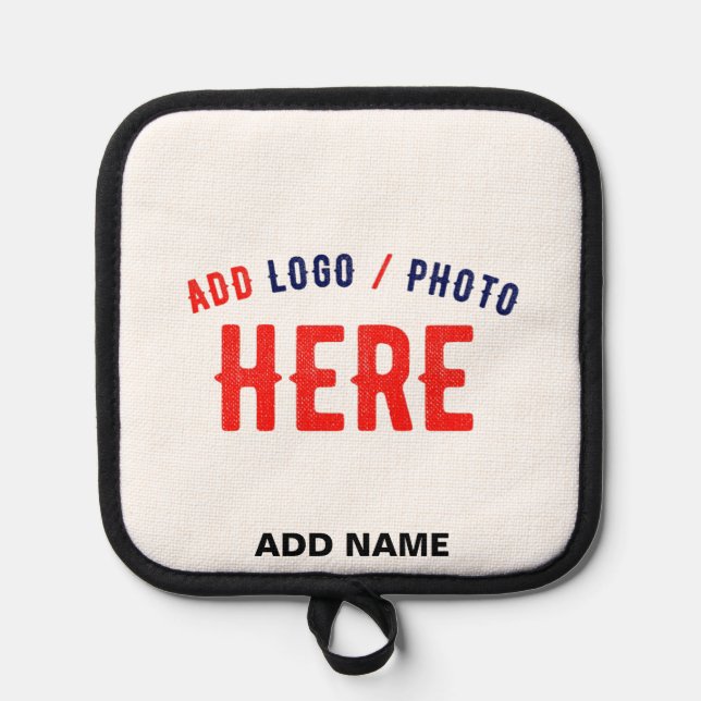 STYLISH MODERN CUSTOMIZABLE WHITE VERIFIED BRANDED POT HOLDER (Front)