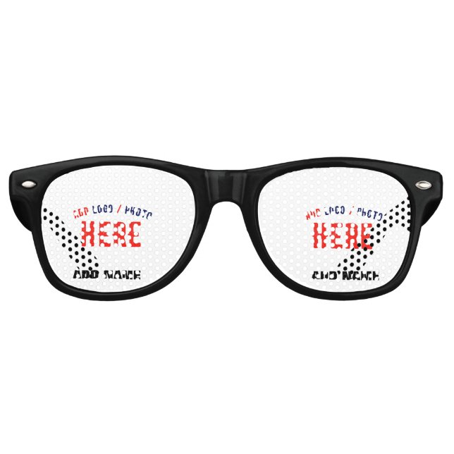 STYLISH MODERN CUSTOMIZABLE WHITE VERIFIED BRANDED RETRO SUNGLASSES (Front)