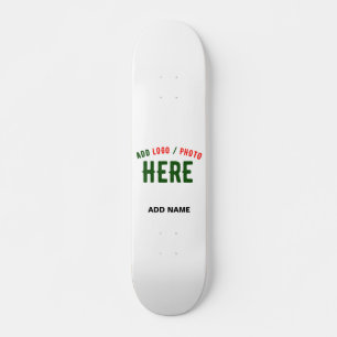 STYLISH MODERN CUSTOMIZABLE WHITE VERIFIED BRANDED SKATEBOARD