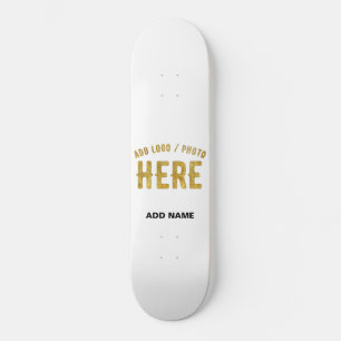 STYLISH MODERN CUSTOMIZABLE WHITE VERIFIED BRANDED SKATEBOARD