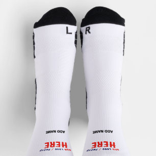 STYLISH MODERN CUSTOMIZABLE WHITE VERIFIED BRANDED SOCKS