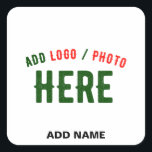 STYLISH MODERN CUSTOMIZABLE WHITE VERIFIED BRANDED SQUARE STICKER<br><div class="desc">THIS IS A DESIGN FITTING FOR EVERYONE.YOU CAN CHANGE, RESIZE OR ADD LOGO, PHOTO, TEXT AND COLOURS THE WAY YOU LIKE.THANK YOU.</div>