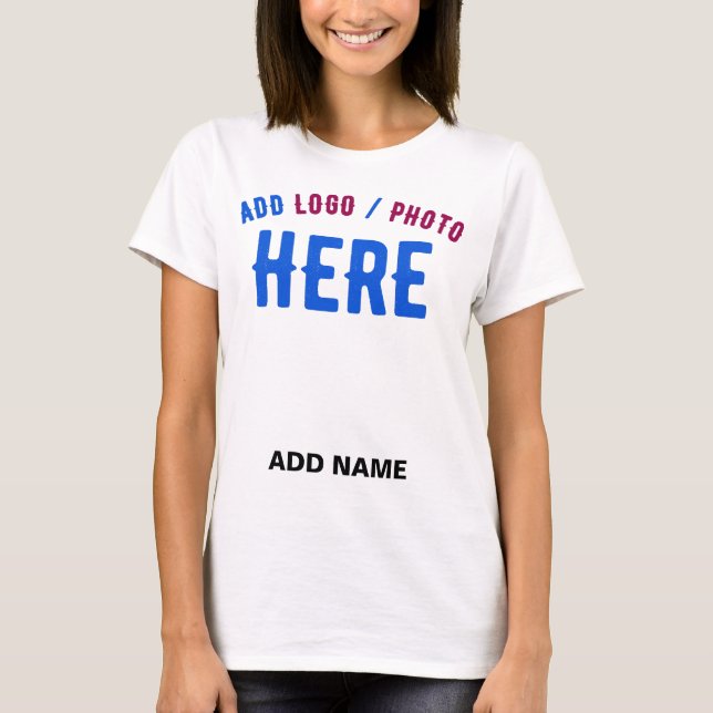 STYLISH MODERN CUSTOMIZABLE WHITE VERIFIED BRANDED T-Shirt (Front)