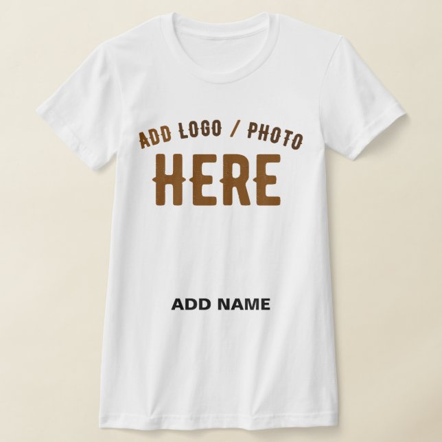 STYLISH MODERN CUSTOMIZABLE WHITE VERIFIED BRANDED T-Shirt (Laydown)