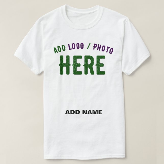 STYLISH MODERN CUSTOMIZABLE WHITE VERIFIED BRANDED T-Shirt (Design Front)