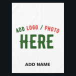 STYLISH MODERN CUSTOMIZABLE WHITE VERIFIED BRANDED TABLECLOTH<br><div class="desc">THIS IS A DESIGN FITTING FOR EVERYONE.YOU CAN CHANGE, RESIZE OR ADD LOGO, PHOTO, TEXT AND COLOURS THE WAY YOU LIKE.THANK YOU.</div>