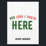 STYLISH MODERN CUSTOMIZABLE WHITE VERIFIED BRANDED TABLECLOTH<br><div class="desc">THIS IS A DESIGN FITTING FOR EVERYONE.YOU CAN CHANGE, RESIZE OR ADD LOGO, PHOTO, TEXT AND COLOURS THE WAY YOU LIKE.THANK YOU.</div>