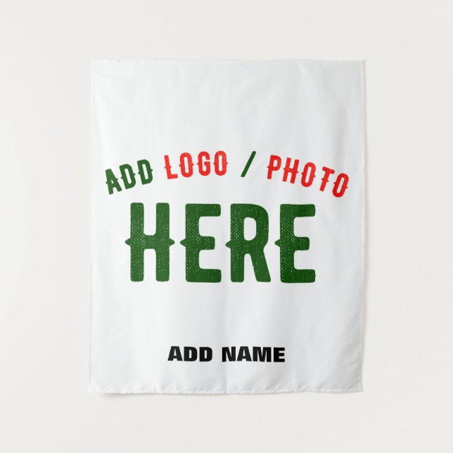 STYLISH MODERN CUSTOMIZABLE WHITE VERIFIED BRANDED TAPESTRY (Front)