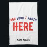 STYLISH MODERN CUSTOMIZABLE WHITE VERIFIED BRANDED TEA TOWEL<br><div class="desc">THIS IS A DESIGN FITTING FOR EVERYONE.YOU CAN CHANGE, RESIZE OR ADD LOGO, PHOTO, TEXT AND COLOURS THE WAY YOU LIKE.THANK YOU.</div>