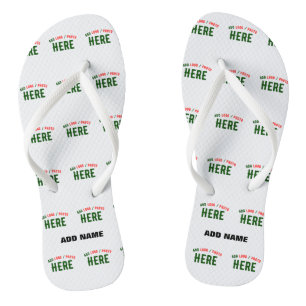 STYLISH MODERN CUSTOMIZABLE WHITE VERIFIED BRANDED THONGS