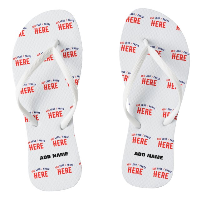 STYLISH MODERN CUSTOMIZABLE WHITE VERIFIED BRANDED THONGS (Footbed)