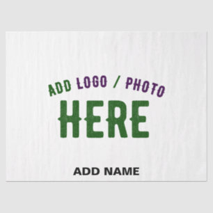 STYLISH MODERN CUSTOMIZABLE WHITE VERIFIED BRANDED TISSUE PAPER