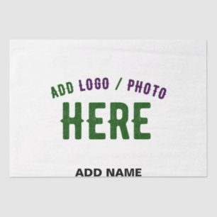 STYLISH MODERN CUSTOMIZABLE WHITE VERIFIED BRANDED TISSUE PAPER
