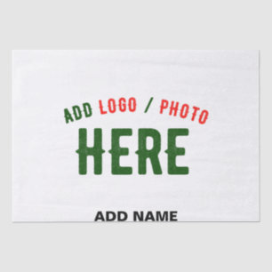 STYLISH MODERN CUSTOMIZABLE WHITE VERIFIED BRANDED TISSUE PAPER