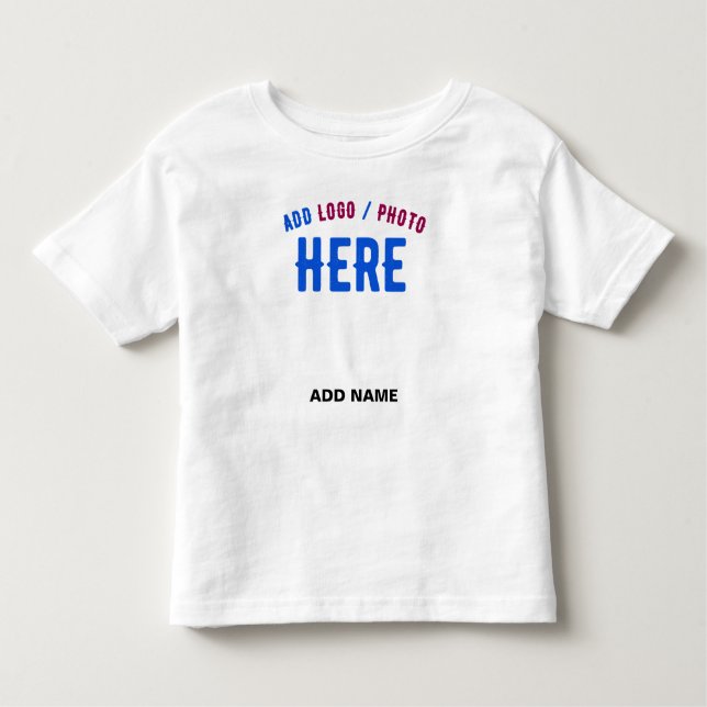STYLISH MODERN CUSTOMIZABLE WHITE VERIFIED BRANDED TODDLER T-Shirt (Front)