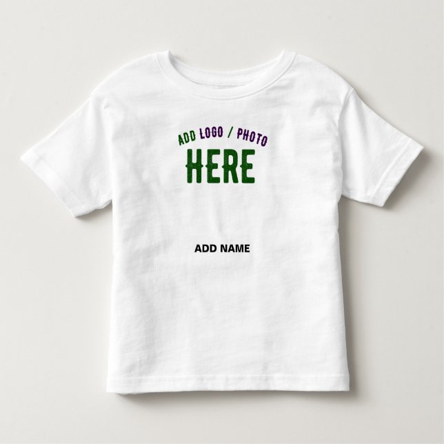 STYLISH MODERN CUSTOMIZABLE WHITE VERIFIED BRANDED TODDLER T-Shirt (Front)