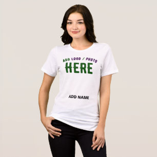 STYLISH MODERN CUSTOMIZABLE WHITE VERIFIED BRANDED Tri-Blend SHIRT