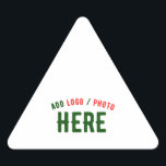 STYLISH MODERN CUSTOMIZABLE WHITE VERIFIED BRANDED TRIANGLE STICKER<br><div class="desc">THIS IS A DESIGN FITTING FOR EVERYONE.YOU CAN CHANGE, RESIZE OR ADD LOGO, PHOTO, TEXT AND COLOURS THE WAY YOU LIKE.THANK YOU.</div>