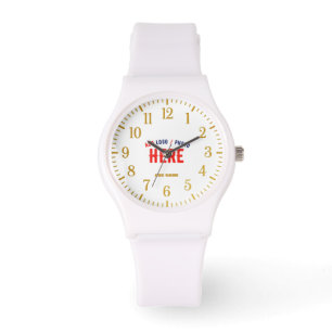 STYLISH MODERN CUSTOMIZABLE WHITE VERIFIED BRANDED WATCH