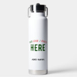 STYLISH MODERN CUSTOMIZABLE WHITE VERIFIED BRANDED WATER BOTTLE<br><div class="desc">THIS IS A DESIGN FITTING FOR EVERYONE.YOU CAN CHANGE, RESIZE OR ADD LOGO, PHOTO, TEXT AND COLOURS THE WAY YOU LIKE.THANK YOU.</div>