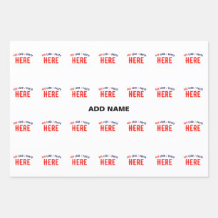 STYLISH MODERN CUSTOMIZABLE WHITE VERIFIED BRANDED WRAPPING PAPER SHEET