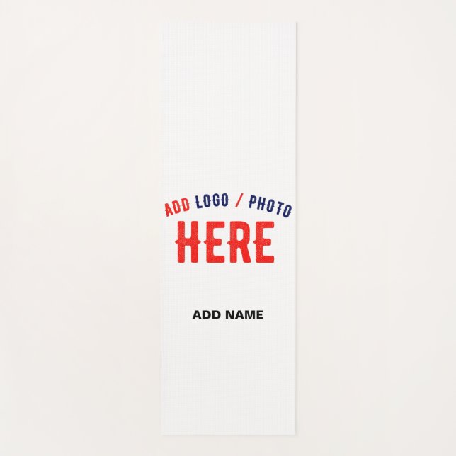 STYLISH MODERN CUSTOMIZABLE WHITE VERIFIED BRANDED YOGA MAT (Front)
