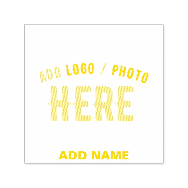 STYLISH MODERN CUSTOMIZABLE YELLOW VERIFIED BRAND SELF-INKING STAMP (Design)