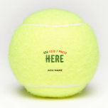 STYLISH MODERN CUSTOMIZABLE YELLOW VERIFIED BRAND TENNIS BALLS<br><div class="desc">THIS IS A DESIGN FITTING FOR CUSTOMERS.YOU CAN CHANGE, RESIZE OR ADD LOGO, PHOTO, TEXT AND COLOURS THE WAY YOU LIKE.THANK YOU.</div>