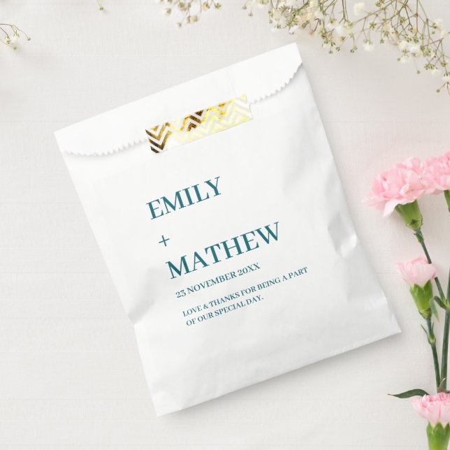 STYLISH MODERN CUSTOMIZED ELEGANT CLASSIC WEDDING  FAVOUR BAG (Sealed)