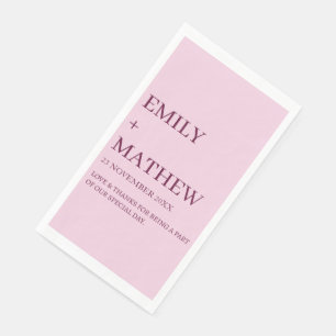 STYLISH MODERN CUSTOMIZED ELEGANT CLASSIC WEDDING  NAPKIN