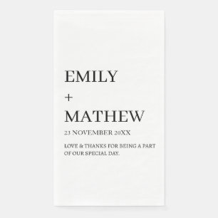 STYLISH MODERN CUSTOMIZED ELEGANT CLASSIC WEDDING  NAPKIN