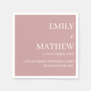 STYLISH MODERN CUSTOMIZED ELEGANT CLASSIC WEDDING NAPKIN