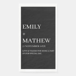 STYLISH MODERN CUSTOMIZED ELEGANT CLASSIC WEDDING  NAPKIN