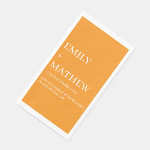 STYLISH MODERN CUSTOMIZED ELEGANT CLASSIC WEDDING NAPKIN
