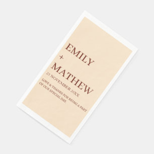 STYLISH MODERN CUSTOMIZED ELEGANT CLASSIC WEDDING  NAPKIN