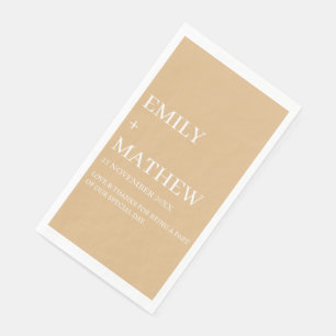 STYLISH MODERN CUSTOMIZED ELEGANT CLASSIC WEDDING NAPKIN