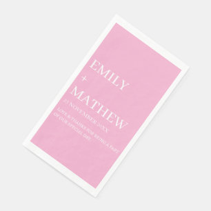 STYLISH MODERN CUSTOMIZED ELEGANT CLASSIC WEDDING NAPKIN