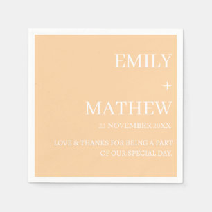 STYLISH MODERN CUSTOMIZED ELEGANT CLASSIC WEDDING NAPKIN