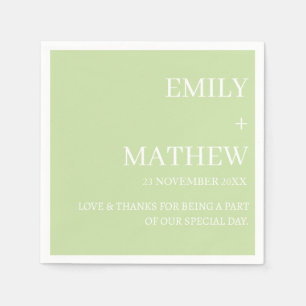 STYLISH MODERN CUSTOMIZED ELEGANT CLASSIC WEDDING NAPKIN