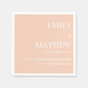 STYLISH MODERN CUSTOMIZED ELEGANT CLASSIC WEDDING NAPKIN