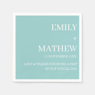 STYLISH MODERN CUSTOMIZED ELEGANT CLASSIC WEDDING NAPKIN