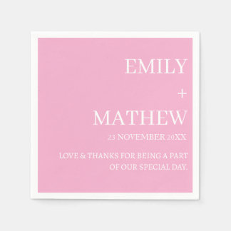 STYLISH MODERN CUSTOMIZED ELEGANT CLASSIC WEDDING NAPKIN