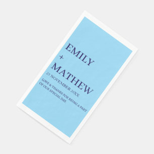 STYLISH MODERN CUSTOMIZED ELEGANT CLASSIC WEDDING NAPKIN