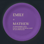 STYLISH MODERN CUSTOMIZED ELEGANT CLASSIC WEDDING  PAPER PLATE<br><div class="desc">CUSTOM NAME MINIMAL MONOGRAM BLACK & WHITE  TYPOGRAPHY WEDDING NAPKINS PERSONALIZED NAME CUTE WEDDING COASTERS
STYLISH MODERN CUSTOMIZED ELEGANT CLASSIC WEDDING SQUARE PAPER PLATES</div>