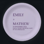 STYLISH MODERN CUSTOMIZED ELEGANT CLASSIC WEDDING  PAPER PLATE<br><div class="desc">CUSTOM NAME MINIMAL MONOGRAM BLACK & WHITE  TYPOGRAPHY WEDDING NAPKINS PERSONALIZED NAME CUTE WEDDING COASTERS
STYLISH MODERN CUSTOMIZED ELEGANT CLASSIC WEDDING SQUARE PAPER PLATES</div>