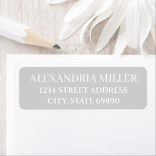STYLISH MODERN CUSTOMIZED NAME RETURN ADDRESS LABEL