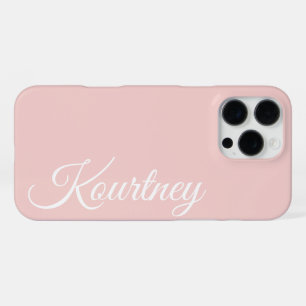 STYLISH MODERN ELEGANT CLASSIC CUSTOM PALE PINK iPhone 16 PRO MAX CASE