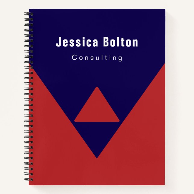 Stylish, Modern Executive  Notebook (Front)