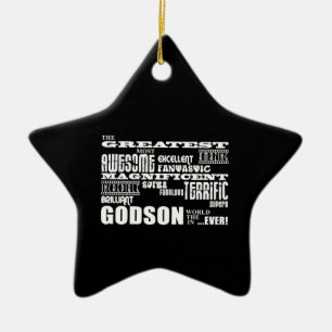Stylish Modern & Fun Godsons : Greatest Godson Ceramic Tree Decoration